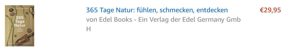 Natur fühlen, schmecken, entdecken - 365 Tage Natur - Walk and Wonder Buchtipp